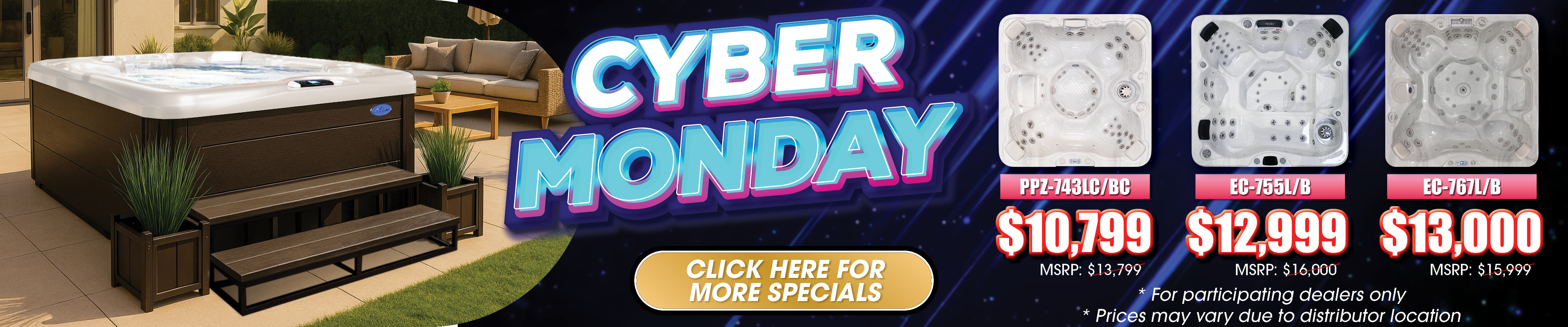 Calspas hot tub being used in a family setting - Picorivera